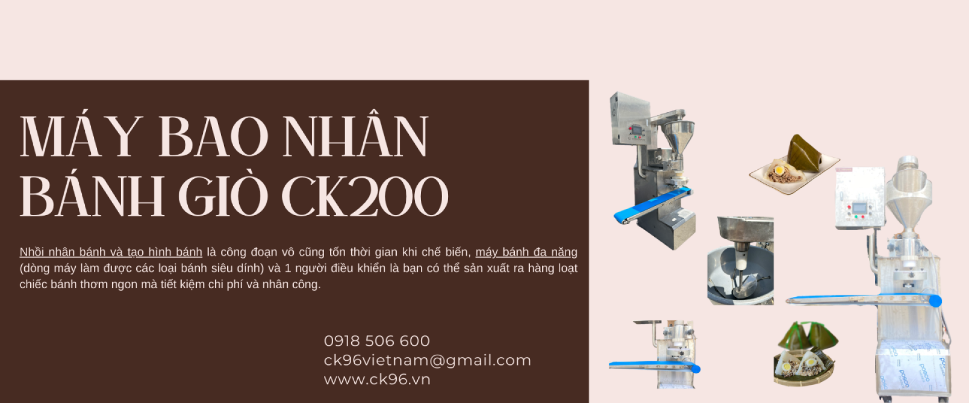 MÁY BAO NHÂN BÁNH GIÒ CK200