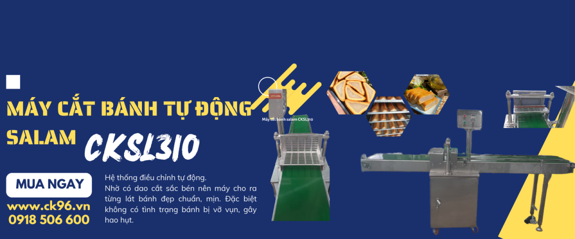 MÁY CẮT BÁNH TỰ ĐỘNG SALAM