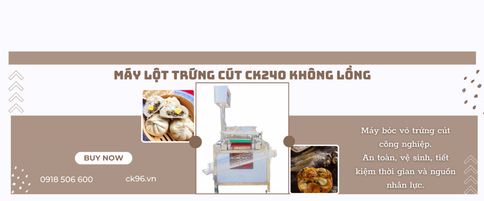MÁY LỘT TRỨNG CÚT CK240
