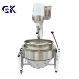 CHẢO XÀO NHÂN TỰ ĐỘNG D600 ĐỔ, KHUNG SẮT NỒI INOX