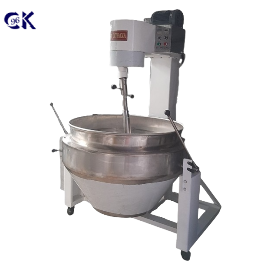 CHẢO XÀO NHÂN TỰ ĐỘNG D1000 ĐỔ, KHUNG SẮT NỒI INOX