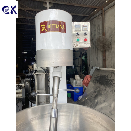 CHẢO XÀO NHÂN TỰ ĐỘNG D1000 ĐỔ, KHUNG SẮT NỒI INOX