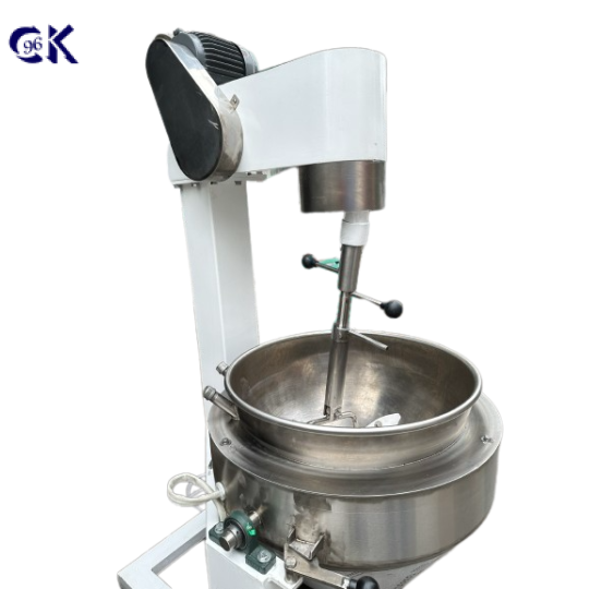 CHẢO XÀO NHÂN TỰ ĐỘNG D600 ĐỔ, KHUNG SẮT NỒI INOX