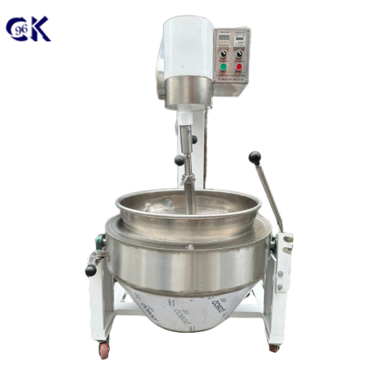 CHẢO XÀO NHÂN TỰ ĐỘNG D600 ĐỔ, KHUNG SẮT NỒI INOX