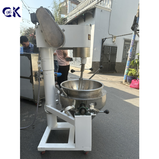 CHẢO XÀO NHÂN TỰ ĐỘNG D500 ĐỔ, KHUNG SẮT NỒI INOX