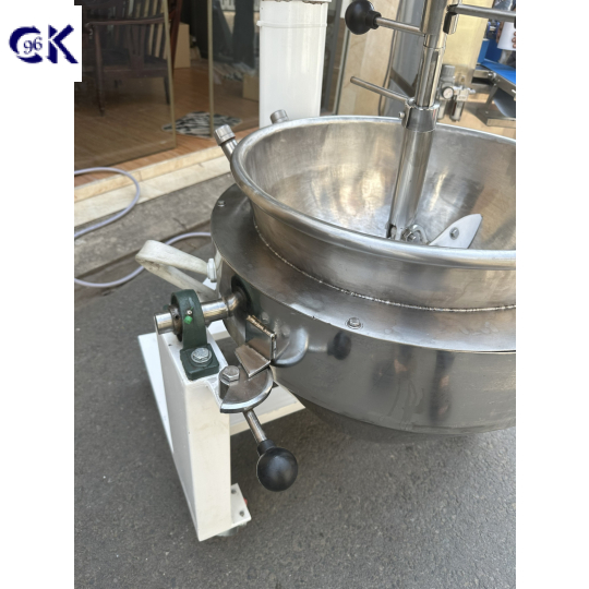 CHẢO XÀO NHÂN TỰ ĐỘNG D500 ĐỔ, KHUNG SẮT NỒI INOX